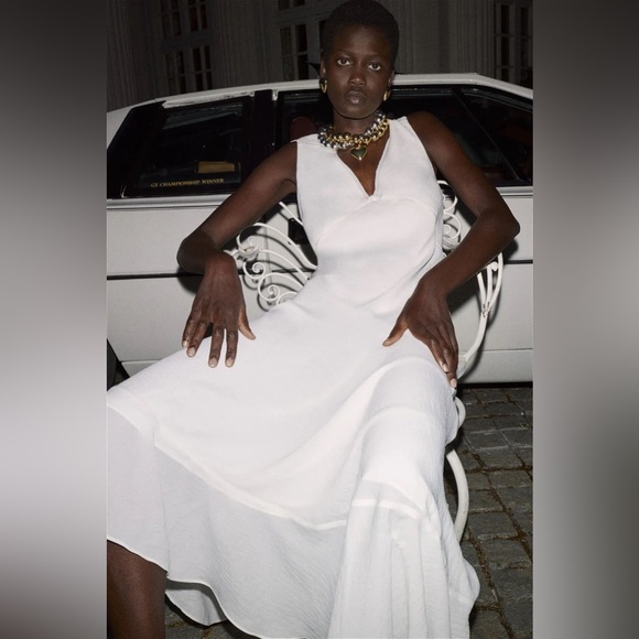 COS Floaty Asymmetric Midi Dress - Picture 10 of 15